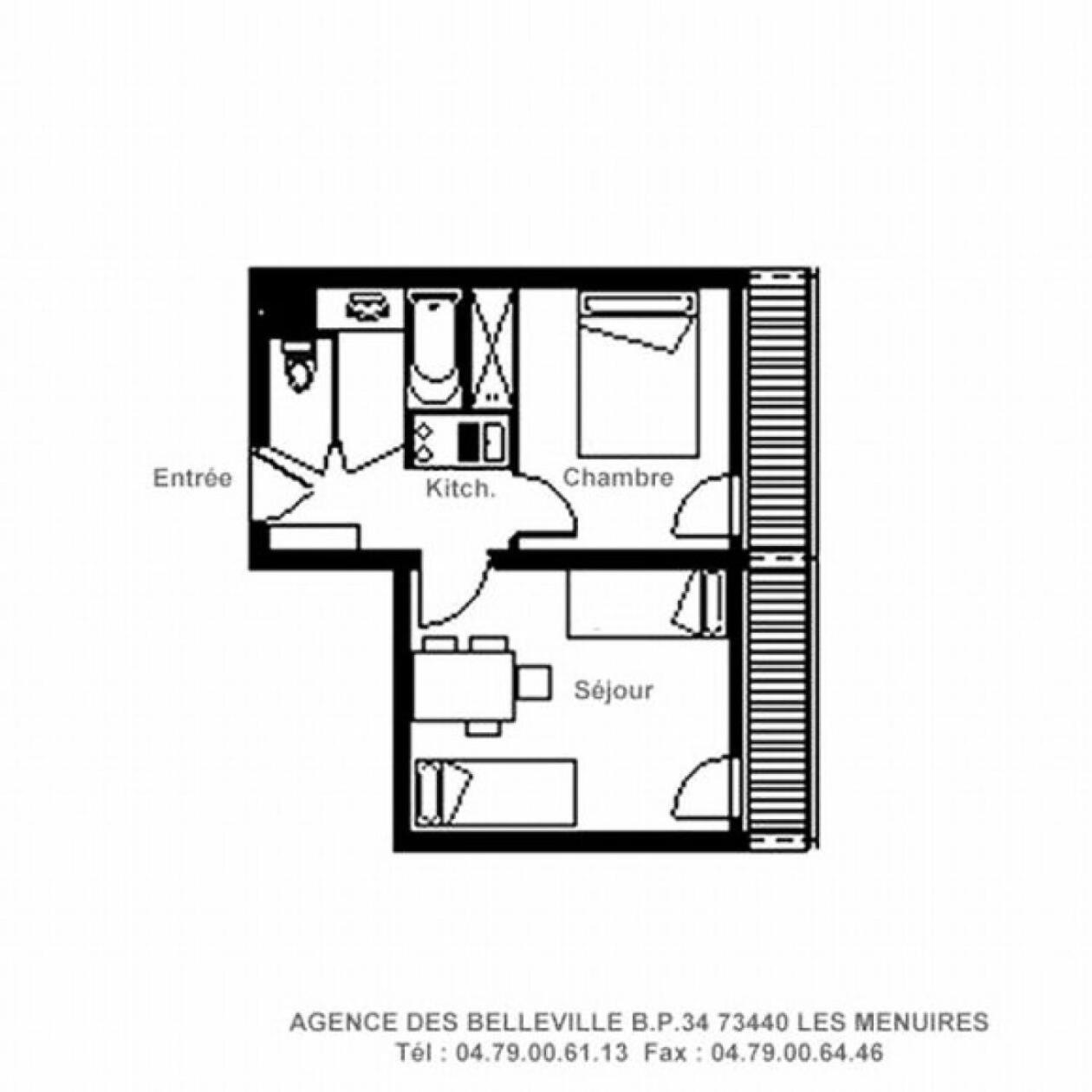 סן-מרטין-דה-בלוויל Residence Chaviere - Appartement Agreable - Au Pieds Des Pistes - Balcon Mae-2384 מראה חיצוני תמונה